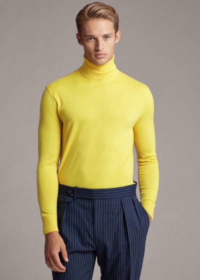 Ralph Lauren Cashmere Turtleneck Striktrøje Herre Danmark (LEFSR3067)